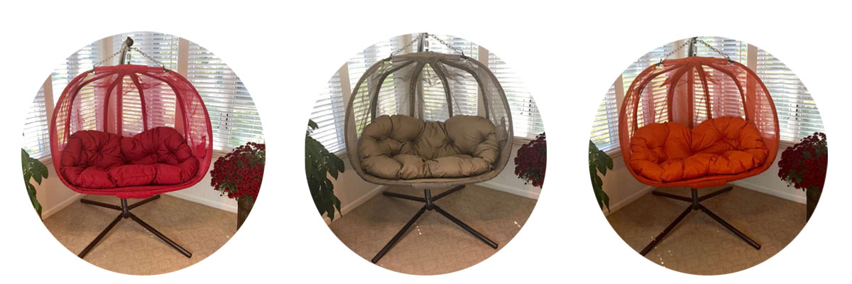 PUMPKIN LOVESEAT CHAIR