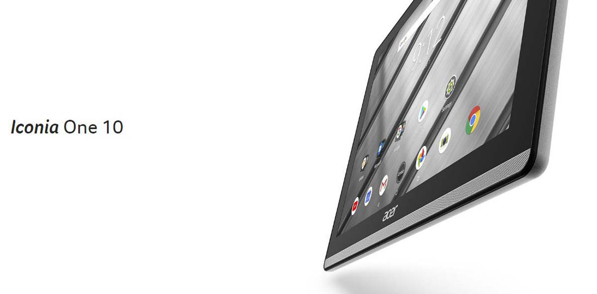 Acer Iconia One 10 Angled to the Left