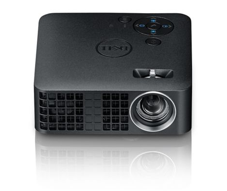 Dell M318WL Projector angled down, facing forward