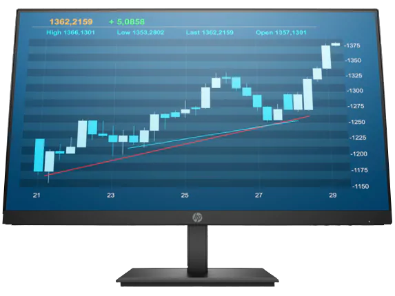 monitor with a digital chart as screen