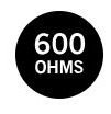 600 ohms