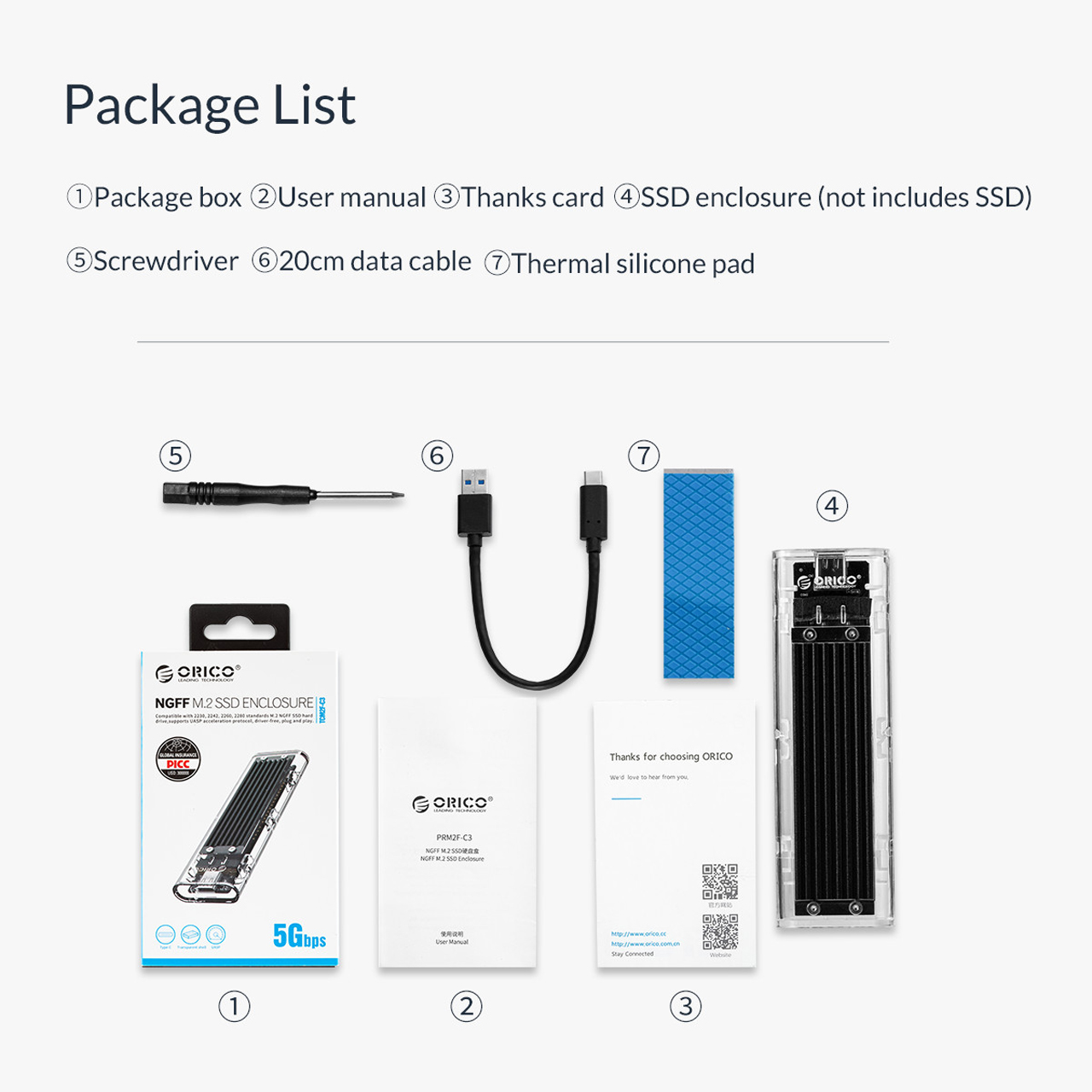 ORICO M.2 to Type-C SSD