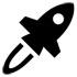 Icon of a rocket