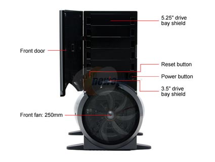 XCLIO A380BK Fully Black Computer Case With Side Panel Window - Retail