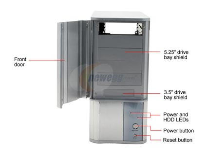 COOLER MASTER CAVALIER 3 CAV-T03-UW Silver Computer Case - Retail