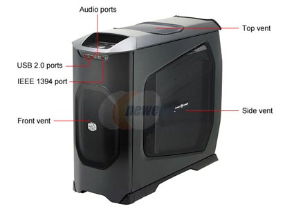 COOLER MASTER Stacker 830 Evolution RC-830-KKN3-GP Black Computer Case With Side Panel Window - Retail