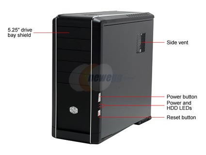 COOLER MASTER RC-690-KKN1-GP Black Computer Case - Retail