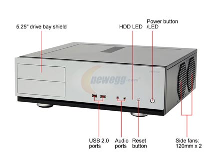 Antec New Solution NSK2480 Black/Silver Computer Case - Retail
