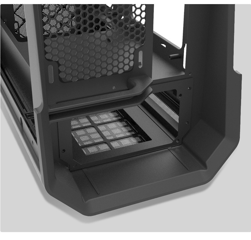 Antec Dark Cube, Dual Front Panels Included, Slide-Open Case Structure, Build-In LED Lighting Bars, Top GPU Showcase, USB3.1 Type-C Ready, Aerospace Standard Aluminum Alloy ITX Case 11 Antec Computer Case