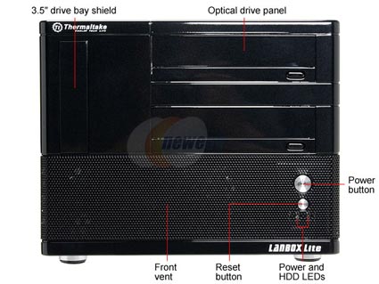 Thermaltake LANBOX Lite VF6000BWS Black Gaming Cube Computer Case - Retail