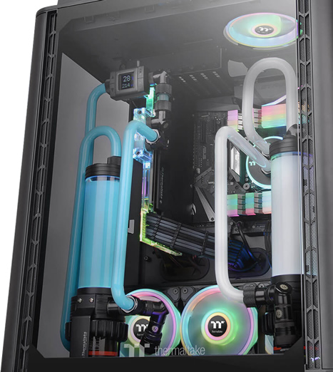 Thermaltake Level 20 HT Full Tower Chassis Internal structure display