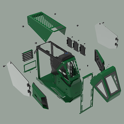 Thermaltake AH T200 CA-1R4-00SCWN-00 Racing Green Computer Case 9 Thermaltake Computer Case