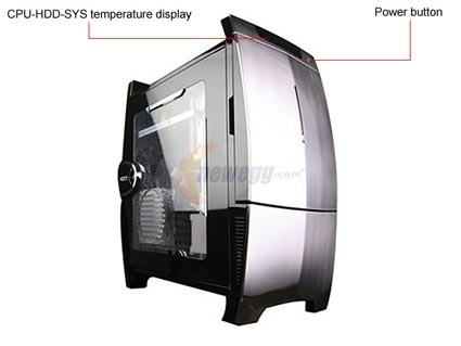 NZXT LEXA-NP Black/ Silver Computer Case With Side Panel Window - Retail