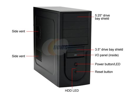 Rosewill R218-P-BK Black Computer Case - Retail