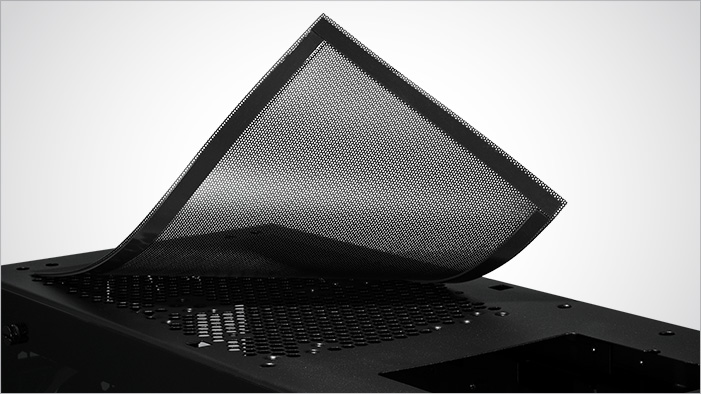 Top Dust Filter Coming Off the Rosewill NIGHTHAWK Z-RGB Case