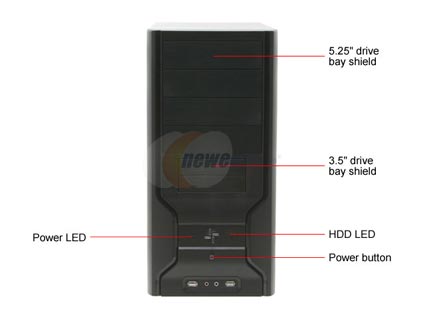 RAIDMAX APEX ATX-802BP Black Computer Case - Retail