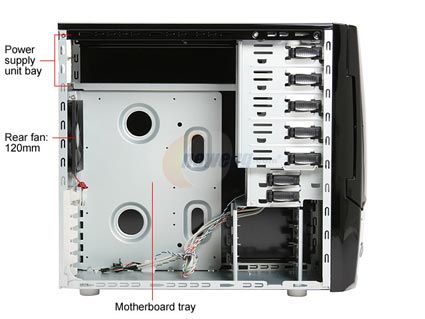 RAIDMAX SAGITTA ATX-921WB Black Computer Case With Side Panel Window - Retail