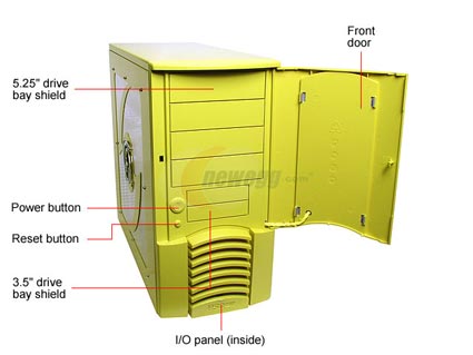 RAIDMAX Scorpio ATX-868WYP Yellow Computer Case With Side Panel Window - Retail