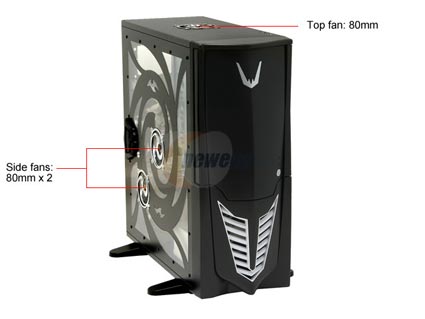 Sunbeam Transformer IC-TR-US-BA-WOPSU Black Computer Case With Side Panel Window - Retail
