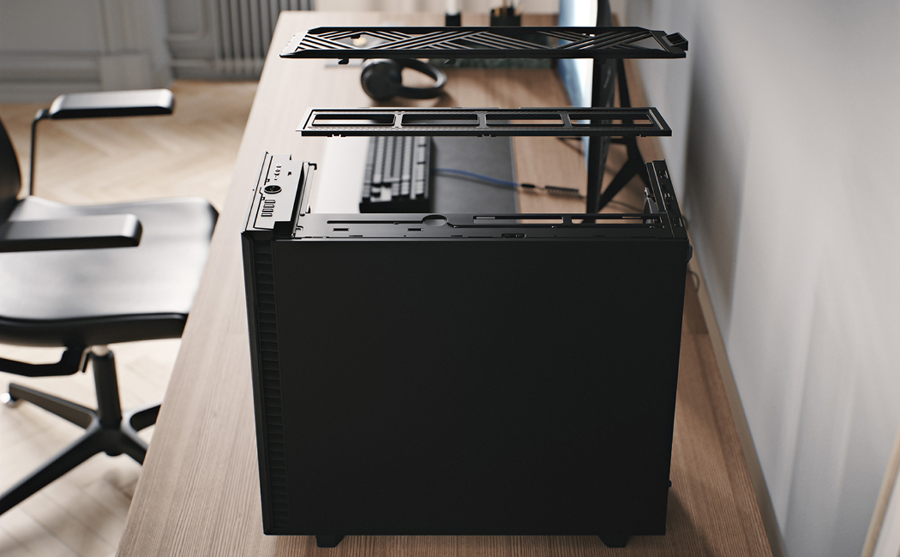 Fractal Define 7 case Internal structure display