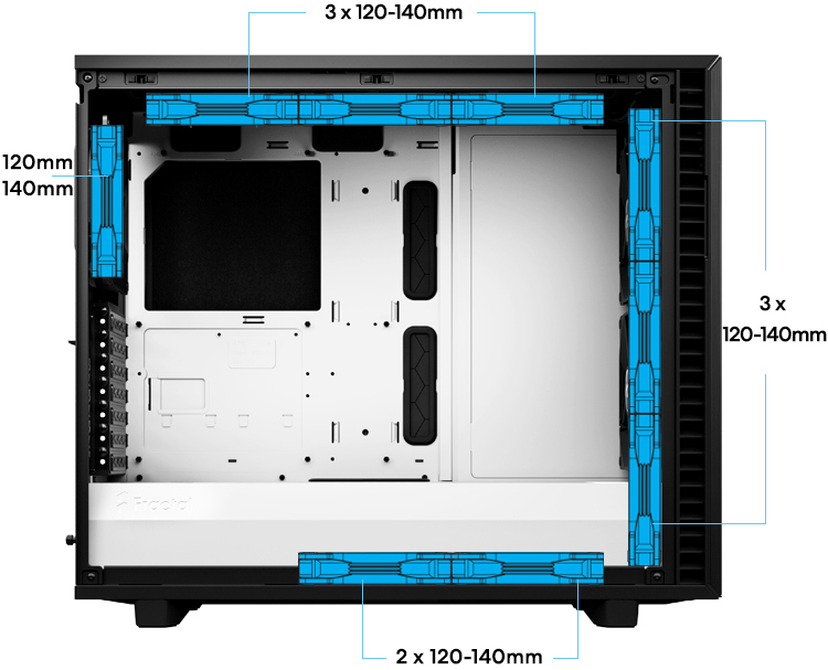 Fractal Define 7 case SUPERIOR AIRFLOW