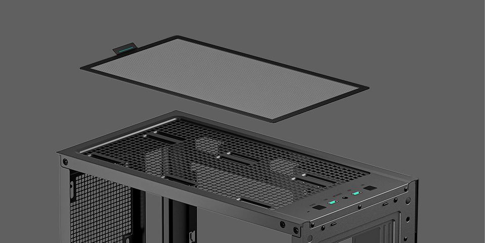 DeepCool CG560 Mid-Tower ATX Case, Mesh Front Panel for High Airflow, Three Pre-Installed 120mm ARGB fans, 140mm Rear Black Fan, Tempered Glass, Black 10 Deepcool Computer Case