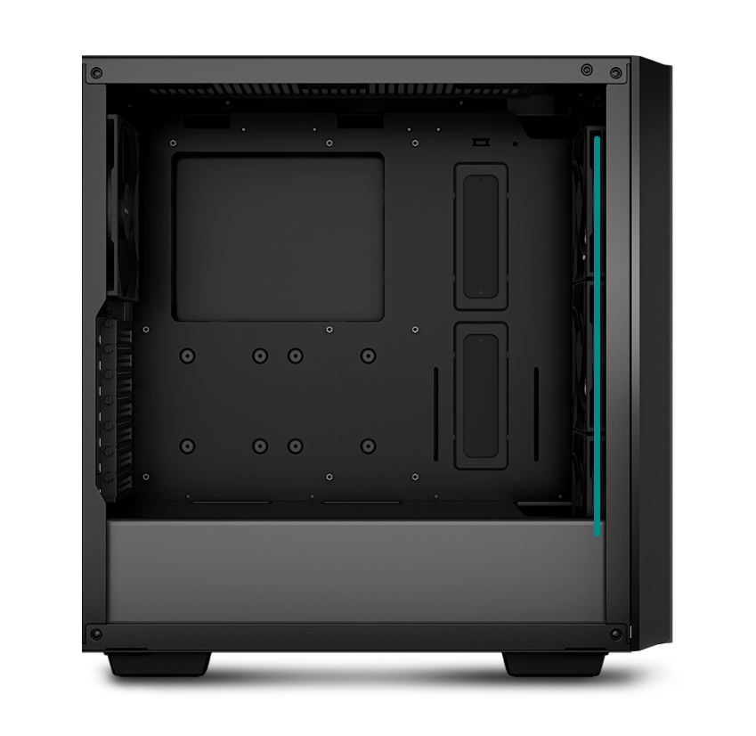 DeepCool CG560 Mid-Tower ATX Case, Mesh Front Panel for High Airflow, Three Pre-Installed 120mm ARGB fans, 140mm Rear Black Fan, Tempered Glass, Black 4 Deepcool Computer Case