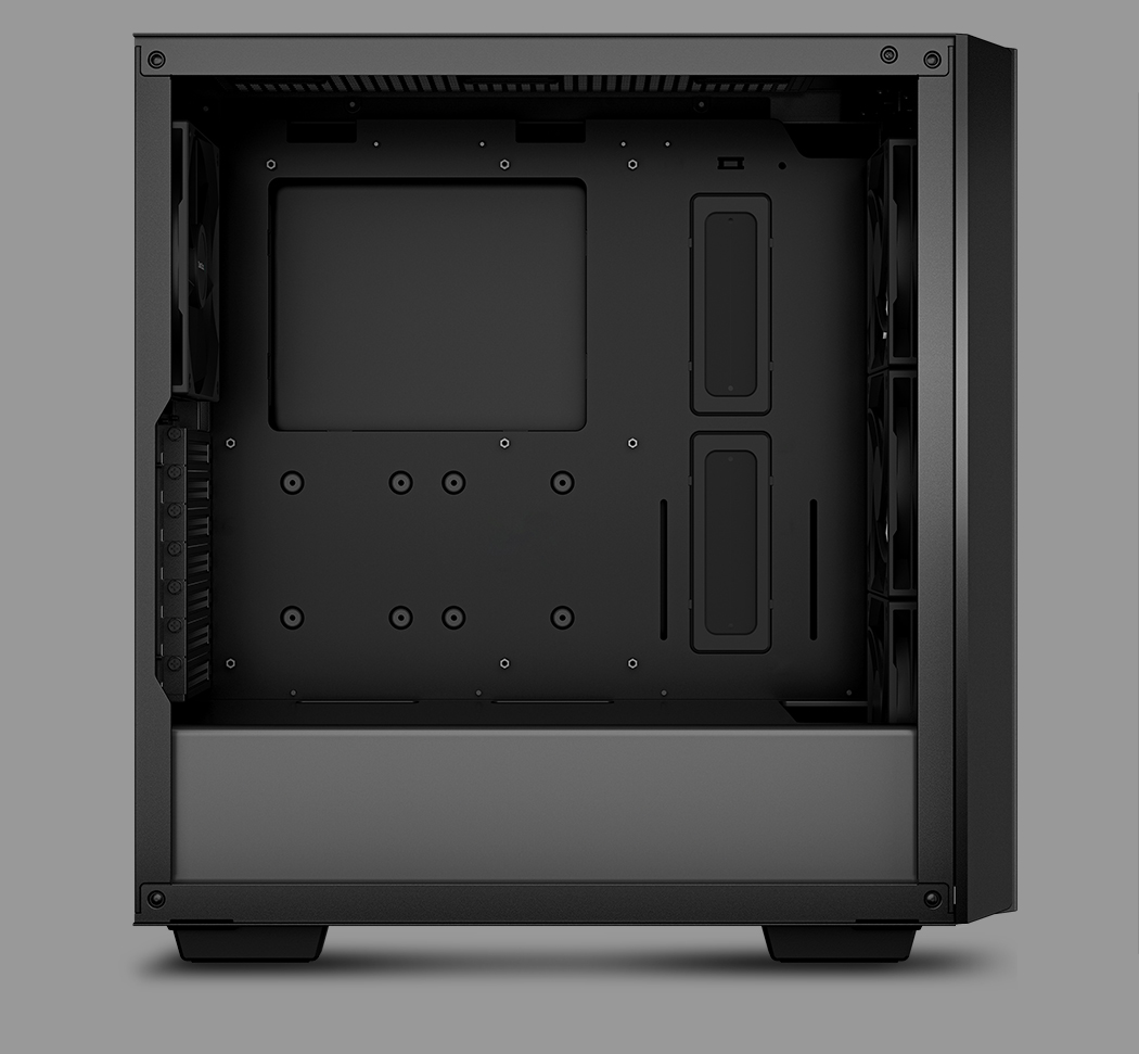 DeepCool CG560 Mid-Tower ATX Case, Mesh Front Panel for High Airflow, Three Pre-Installed 120mm ARGB fans, 140mm Rear Black Fan, Tempered Glass, Black 7 Deepcool Computer Case