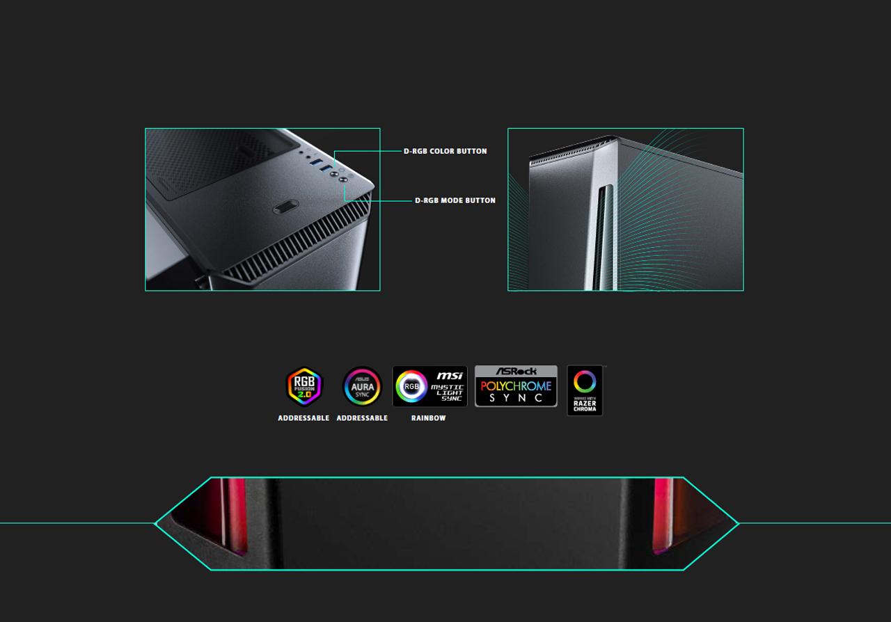 Phanteks Eclipse P360X INTEGRATED DIGITAL-RGB CAPABILITIES and OPTIMIZED AIRFLOW PERFORMANCE
