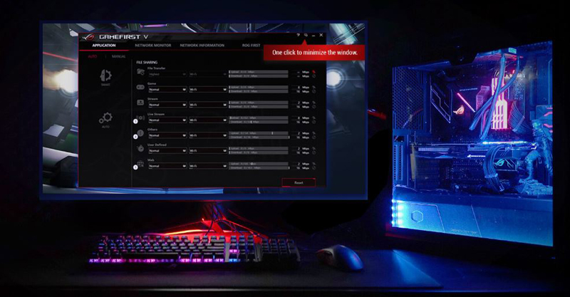 An interface for All new status overlay