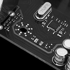 Closeup of the audio tracing