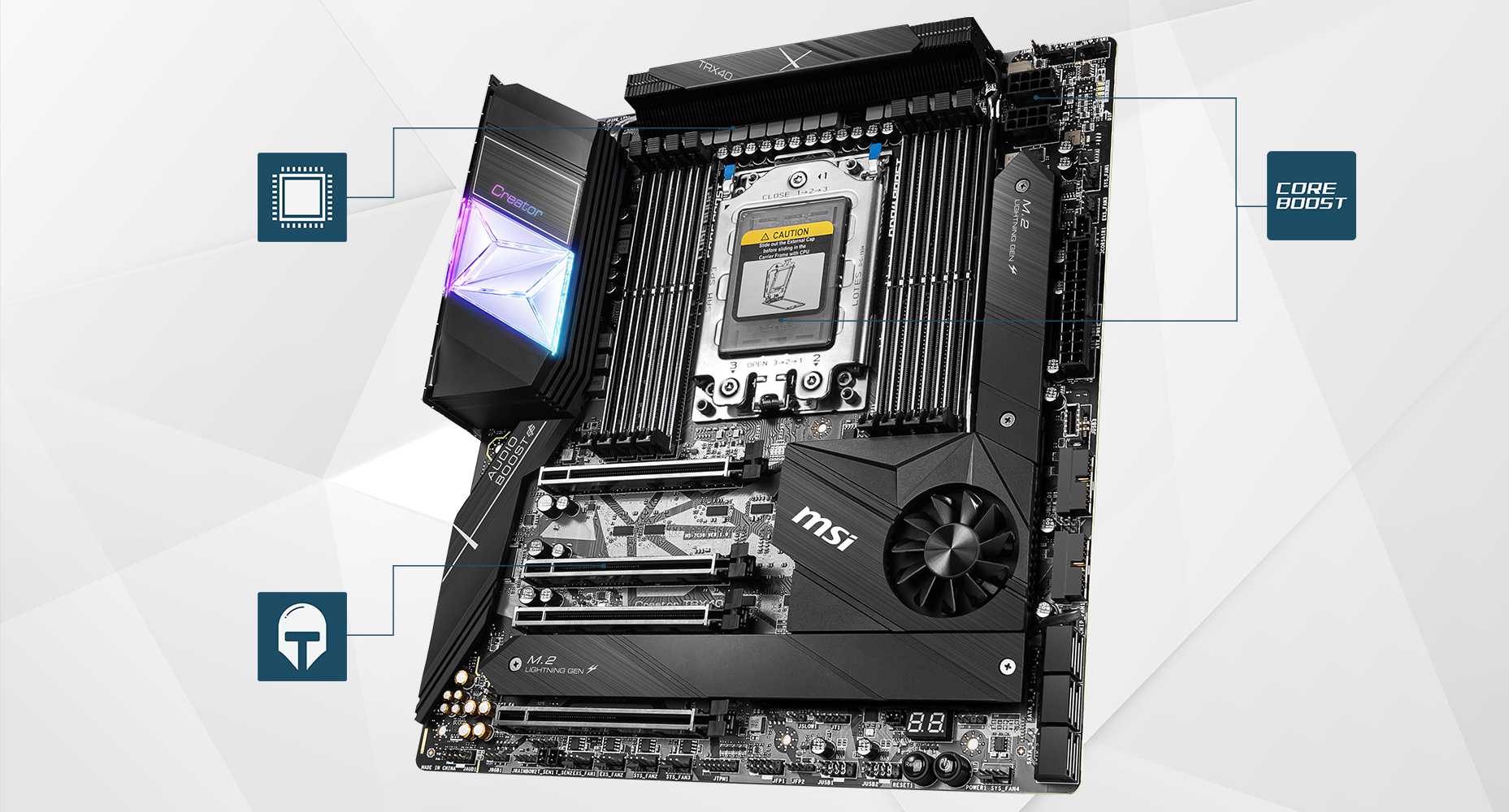 Creator TRX40 motherboard