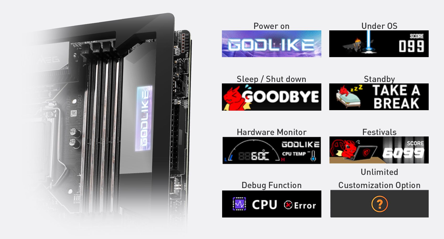 MSI MEG Z590 GODLIKE LGA 1200 Extended ATX Intel Motherboard 24 MSI Intel Motherboard