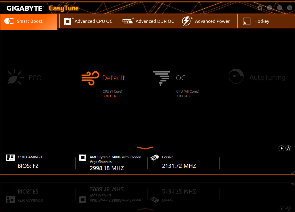 Screenshot of the Easy Tune