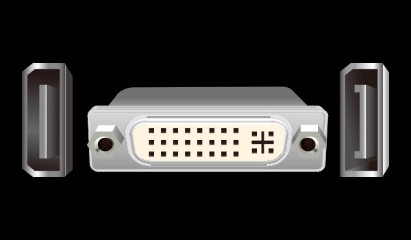DisplayPort, SATA and DVI Ports