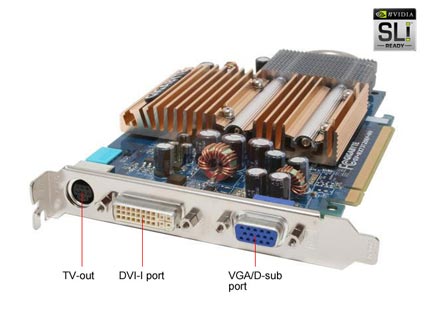 GIGABYTE GeForce 7300GT GV-NX73T256P-RH Video Card - Retail