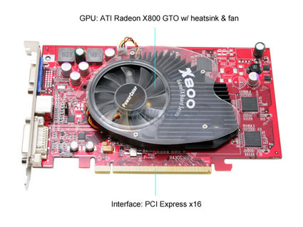 POWERCOLOR Radeon X800GTO X800GTO256MBDDR3 Video Card - Retail
