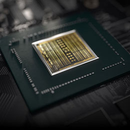 Closeup of the Turing GPU