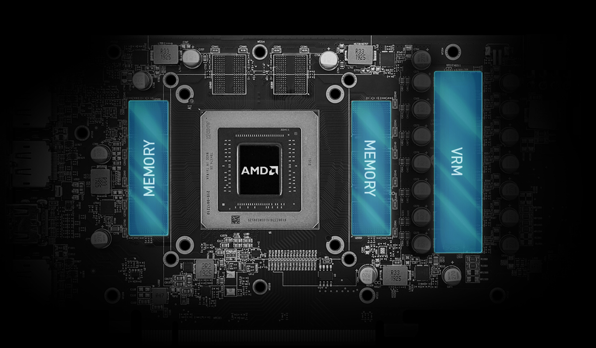 inside of the video card