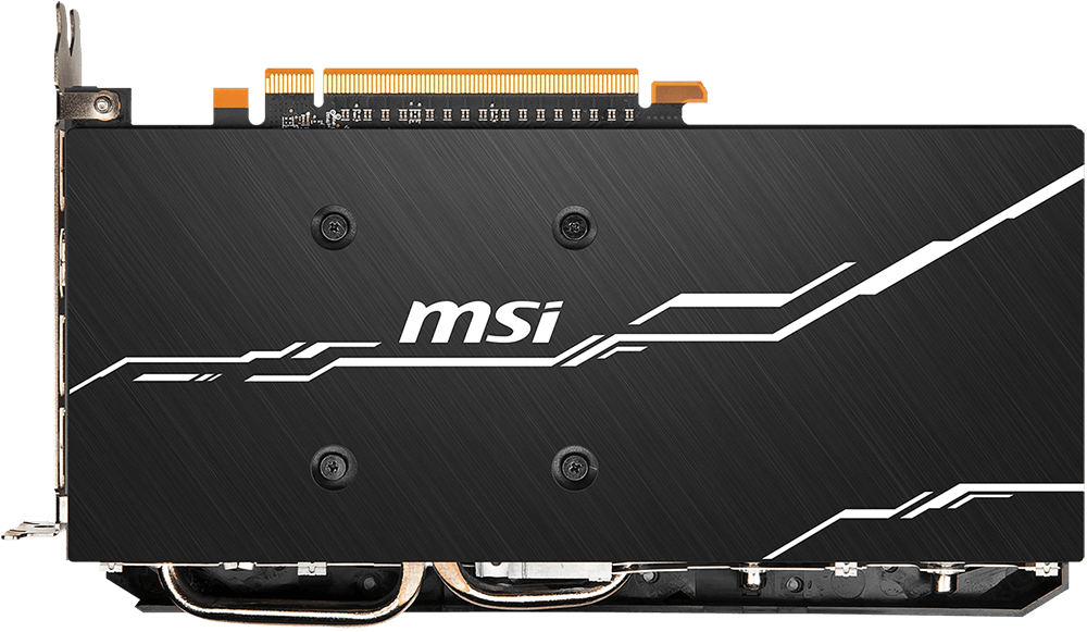 The backplate of this graphics card