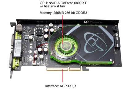 XFX GeForce 6800XT PVT42KUDE3 Video Card - Retail