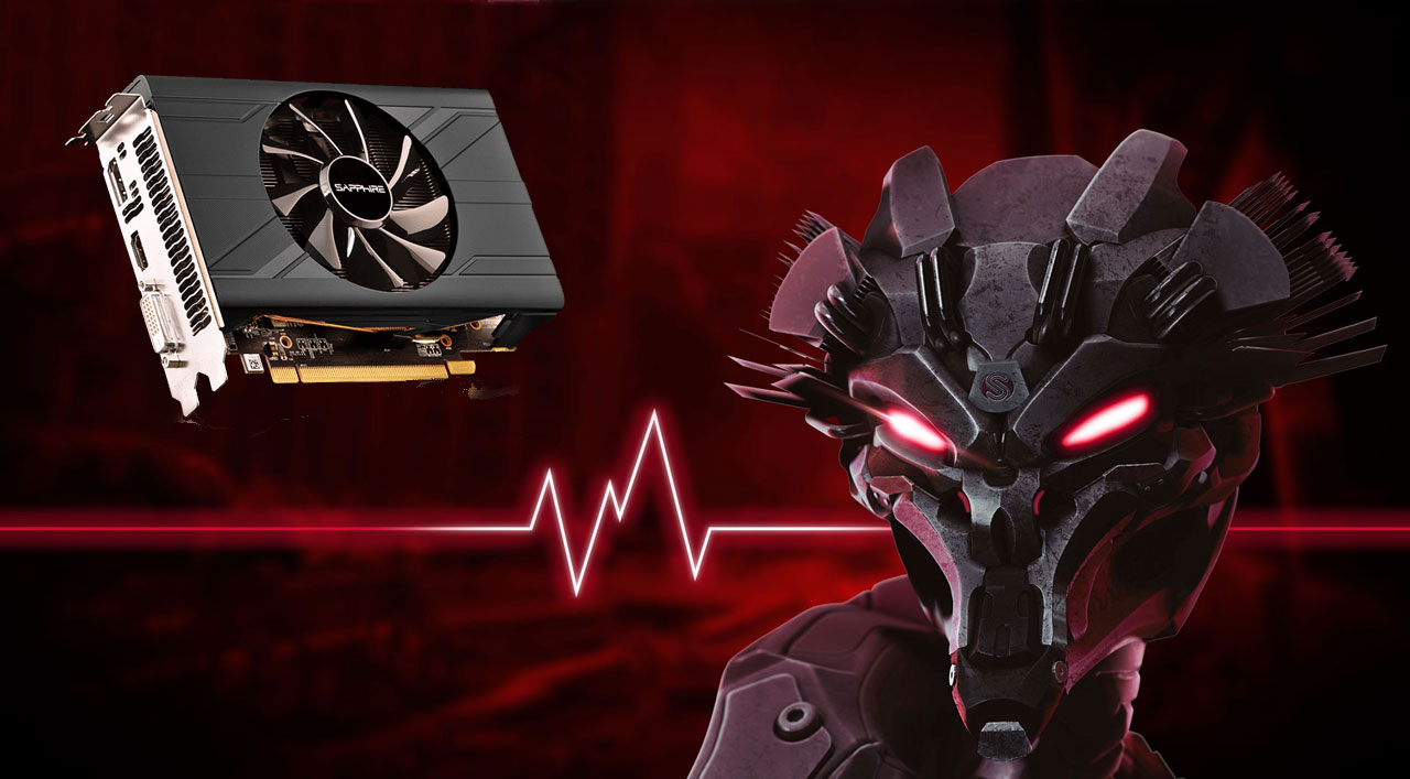 At the top left is front left side angle view of this card. At the right is a mugshot of an alien warrior. At the center is a pulse waveform.