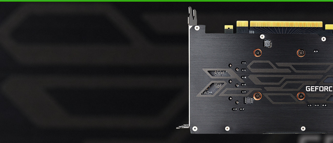 back side of geforce GTX 1650 sc ultra