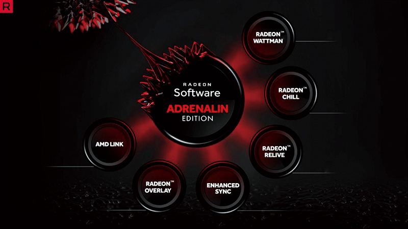 AMD Radeon Software Adrenalin Edition software window