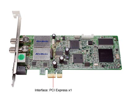 AVerMedia AVerTV Combo PCIe ATSC/NTSC/QAM TV Tuner Card (White Box)w/L-P Bracket 7 95522 96058 0 - OEM