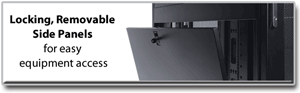 SR42UBKD Locking, Removable Side Panels