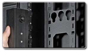 Toolless Vertical Mounting Rails
