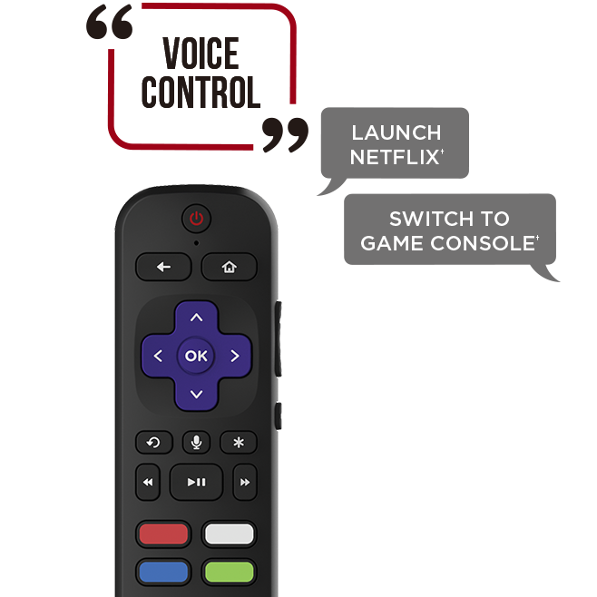 Operating the remote control with voice
