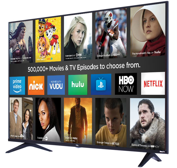 TCL 65S517 smart LED TV side view