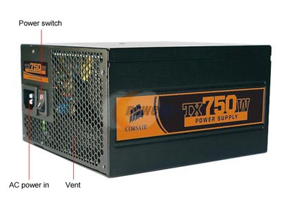CORSAIR CMPSU-750TX 750W Compatible with Core i7 Power Supply - Retail